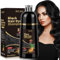500ML Hair Dye Shampoo 3 en 1 Cubre Canas, Hair Color, Champú Color Tinte Pelo Barba Champu Canas Instantáneo,Cobertura De Canas En En Minutos para Hombres Mujeres (negro)