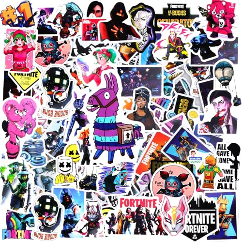 100PCS Cartoon Stickers Gaming Stickers for Kids, Game Theme Anime Stickers, Vinyl Waterproof Anime Decals Cool Trendy Decals for Guitar Laptop Water Bottles Scrapbook Skateboard