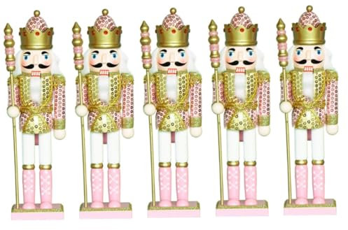 MAGICLULU Lot De 5 Breloques D'Extérieur King of Scales À Paillettes pour Sapin De Noël Ornements De Jardin Miniatures Grand Camion Casse-Noisette Décoration De Maison De Magasin