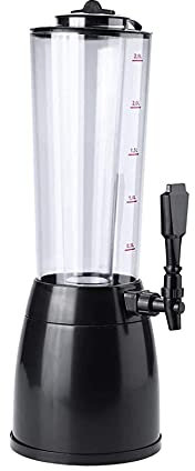 Dispensador de cerveza Dispensador de torre de cerveza de 2,5 l, con tubo de hielo extraíble, fácil de limpiar, for bar Fiestas en el hogar Buffet Restaurante(Black)