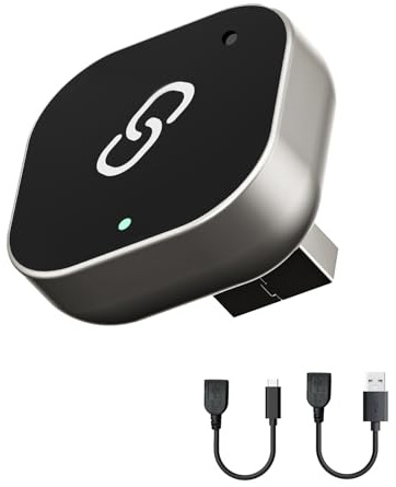 Spedal Car Play Wireless Adapter for CarPlay & Android Auto, Converts Wired to Wireless, Plug & Play, 5.8GHz WiFi, Auto-Connect, Stable, Fit for Cars from 2016 & iPhone iOS 10+ /Android 11 Silver