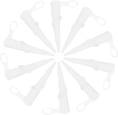 HEALEEP 10 Stück Professionelle Flexible Dichtungsdüsen Aus Hartgummi 360° Drehbar Mit Gewinde Für Präzises Verfugen Bei Renovierungen