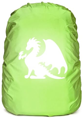 Jiahuade Funda Impermeable para Mochila,Funda Lluvia para Mochilas,Reflectante Funda Mochila Impermeable,Reflectante Protector de Lluvia para Senderismo,Camping,Turismo,Ciclism
