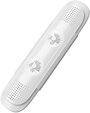 SXYCKRUI Deflecteur Climatisation Murale Réglable Double Pales de Ventilateur Intégrées, Deflecteur D Air Télescopique en Plastique, Anti-Condensation