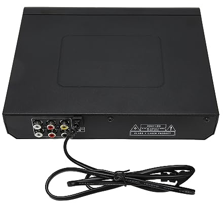 POENVFPO Mini Lecteur DVD HD, Petit Lecteur DVD Compact HD, Interface PAL NTSC USB 2.0 Intégrée pour Smart TV (Prise UE)