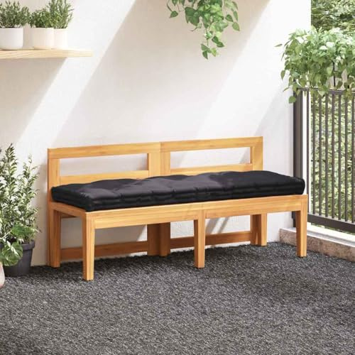 Generico Cuscino per Pallet e Pavimento in Cotone 120x40x7 cm Nero,Casa e Giardino,Arredo,Cuscini per sedie-48673