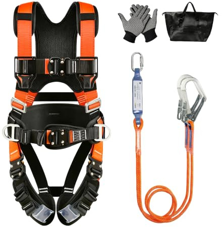YouProtect Kit de harnais de sécurité anti-chute pour protection contre les chutes