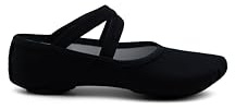 Capezio Hanami - Zapatos Planos de Lona para Mujer, Black, 43 EU