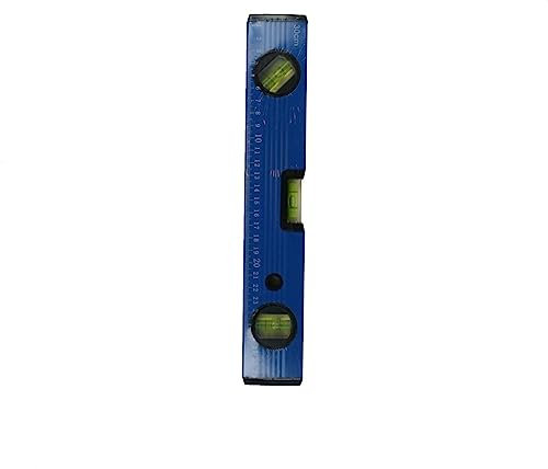 BENSON 30cm Wasserwaage mit 3 Libellen, Messwerkzeug, Messgerät, Messtechnik, Lineal 180°|90°|45° - aus Aluminium