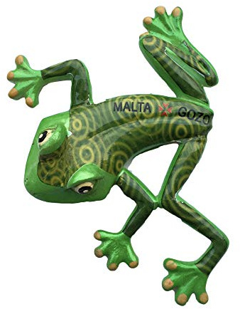 Malta GOZO 3D Frog Frigorifero Magnete Souvenir Resin Collection, Malta Magnete Regalo Magnetico Decorazione della Cucina di casa