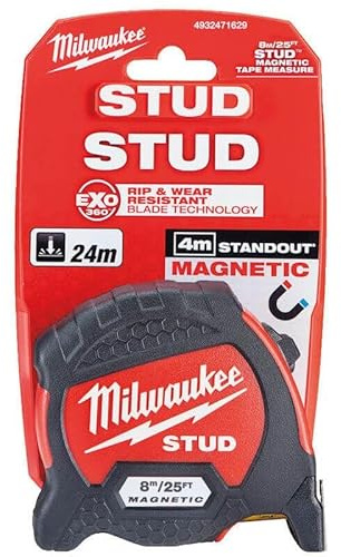Milwaukee Stud Gen2 Magnetic Tape Measure 8m/26ft