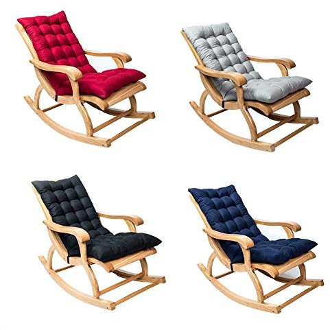 Aatraay Lettini Prendisole, Lettini Prendisole per Giardino, Sedia a Dondolo Portatile Antiscivolo Relax Lettino da Giardino Reclinabile Trapuntato Imbottito Spesso Cuscino del Sedile (Blu Scuro)