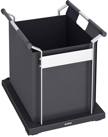 BLANCO Universal Bag XL 40 | Kunststoff, Aluminium schwarzgrau | [41,5x34x39,5 cm] | Die Freude über einen aufgeräumten Spülenschrank in Ihrer Küche | XL-Tasche zur Aufbewahrung