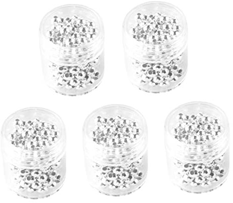 VILLCASE Runde Eisenperlen Für Schmuckdesign Flaschen Dekorative Lose Perlen Silber Handgemachte Bastelmaterialien Für Kreative Bastelprojekte Und Accessoires