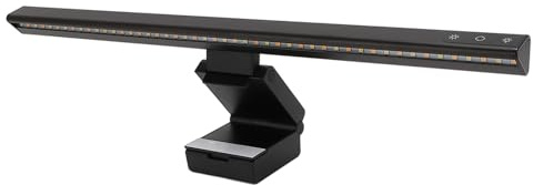 Laptop Lichtleiste, Augenschutz, USB betriebene LED Bildschirmlampe, 15 Beleuchtungsmodi, Lampenleiste mit Clip, Touch Control Lichtleiste für Computer, Büro, Gaming