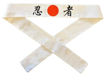Black Sugar Fascia Japan Bandana Foulard Testa Giapponese Tradizionale Samurai Inscrizioni Cotone Da Legare Costume Cosplay Unisex Ninja Dragon Hachimaki, nero e bianco, Taglia unica