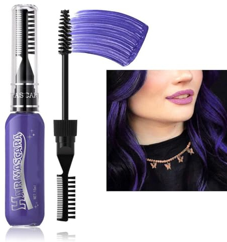 Peignes à craie pour cheveux pour filles, peigne à craie pour cheveux lavable, Ensemble de mascara de couleur de cheveux, Ensemble de peignes de teinture temporaire pour cheveux, 8 couleurs, pour fill