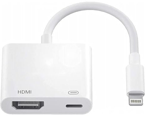 [Apple MFi Certified] Apple Lightning to HDMI Digital AV Adapter, 1080P HD Video HDMI Sync Screen Connector Cable with Charging Port for iPhone 14 13 12 11 XS XR X 8 7 iPad on HDTV/Projector/Monitor
