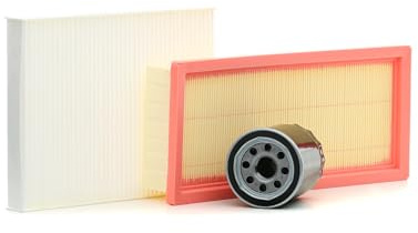 Kit Tagliando Completo, 3 Filtri per Fiat Panda e Lancia Ypsilon 1.2 Benzina, Filtro Aria, Olio, Abitacolo