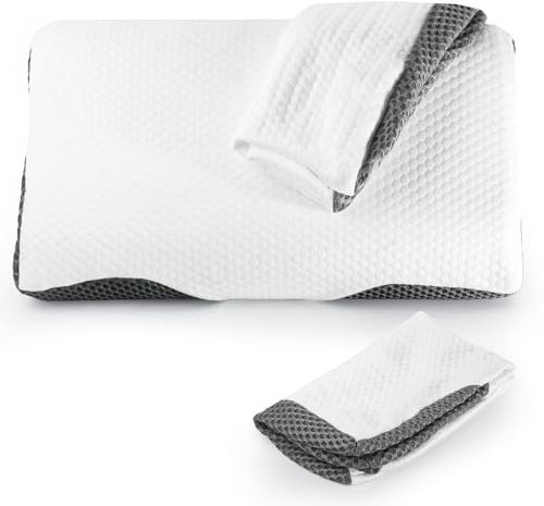 Kissenbezug 62 x 34.5 cm, Hypoallergen 44% Eisseide und 56% Polyester, 254 g Resistent und Hypoallergen Kissenbezüge, Abnehmbarer, Maschinenwaschbarer weiß kopfkissenbezug für IDEA-248-G-Kissen