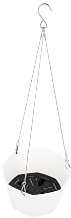 BEBEMOKO 1ensemble Pot De Fleurs Suspendu Plastique Auto-arrosant Panier Décoratif pour Intérieur Et Extérieur avec Indicateur Eau Moyenne Complet avec Chaîne Et Séparateur Eau