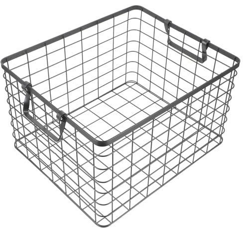 RVIFY leña Soporte Bolsa Cesta para leña de Hierro Forjado, Soporte para Troncos para Exteriores, Organizador de Metal, Calentador, Soportes de Almacenamiento para Chimenea Bolsa Mano