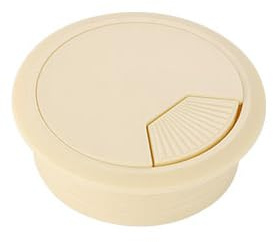 Desk Grommet,Cable Grommet 5PC 50/53/60/80mm Desk Wire Hole Cover Plastic Round Cable Box Computer Thread Hole Table Line Hole Cover Decorative 8-Color(Cream Color,60mm)