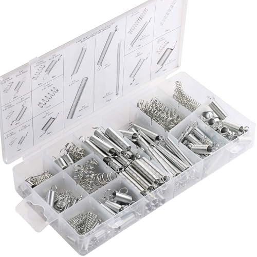 Spring Pins 200PCS Split Pins Assorted Stainless Steel Roll Pins 12 Sizes Split Spring Dowel Tension Roll Pins