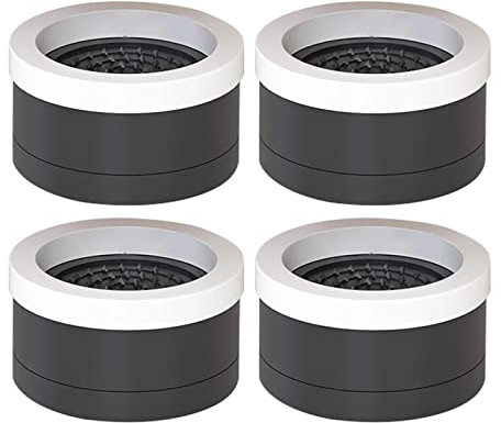 DXEHSEUY Set di 4 alzate in plastica per mobili da letto, divani, gambe e tavoli, colore: nero