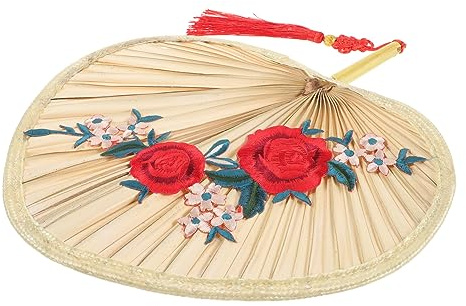 SMASOLO Abanico Palma Mano Ventilador De Verano Para Abanico Natural De Refrigeración Decoración De Chino Hogar