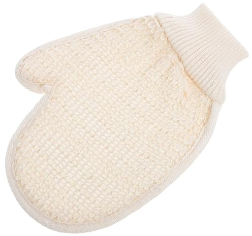 CIYODO Doppelseitige Peeling badehandschuhe aus Robustem Sisal und Weichem Material Sanft zur Haut für Tägliche Körperreinigung Massage und Schonendes Entfernen Abgestorbener Haut