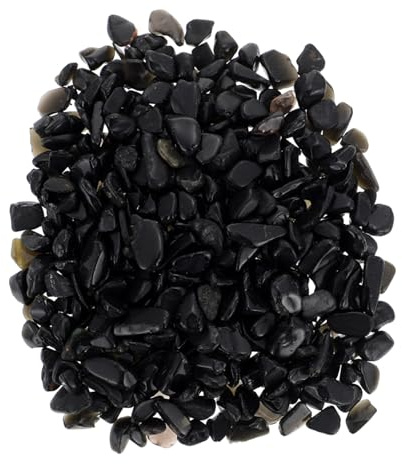 VICASKY Gravier Aquarium Obsidienne Noire Naturelle Gravier Décoratif Lisse et Délicat pour Aquarium Eau Douce Pierres Décoratives pour Vase et Bricolage