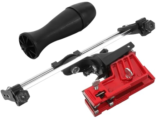 Ciieeo Guide D’affûtage pour Tronçonneuse, Accessoire en Métal Compatible Chaînes Diverses, Outil Manuel Pratique pour Entretien et Réparation de Chaîne de Tronçonneuse, Kit Affûtage