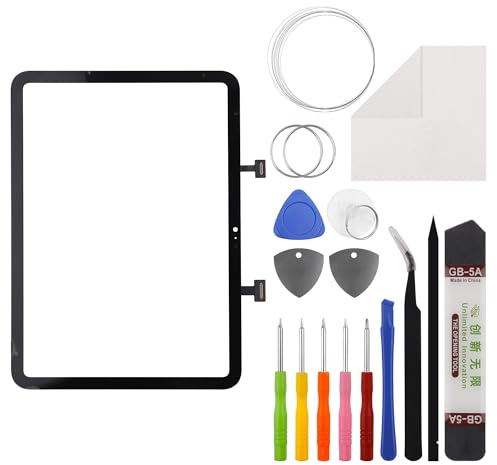 Duotipa Digitizer touch screen di ricambio per iPad 10 10th Gen 2022 A2696 A2757 A2777 da 10,9 pollici con kit di strumenti di riparazione (senza schermo LCD).
