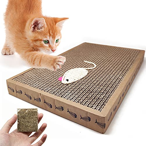 BPS® Rascador Gatos Rascador de Cartón Juguetes Gatos Accesorio Ideal para que se Afile las Uñas (24X39) BPS-1853