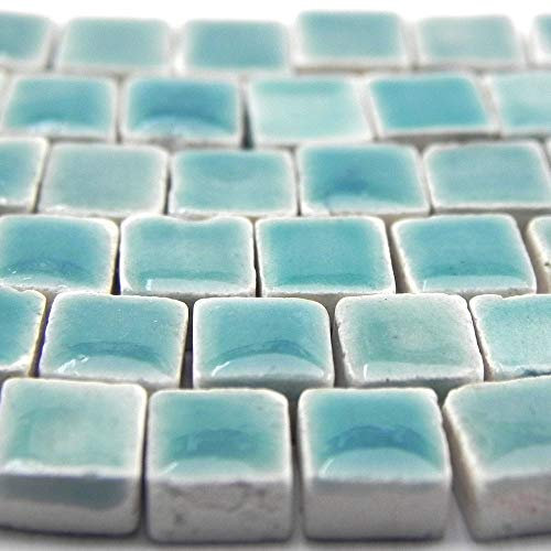 Mosaïque Mini 5 mm Céramique 500 pièces, Bleu Turquoise WG02