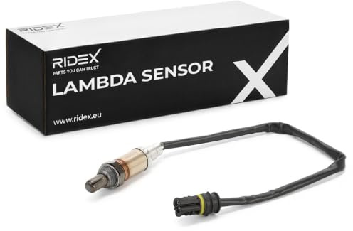 RIDEX 3922L0057 Lambdasonde Oxygen O2 Sensor Beheizt Kompatibel mit BMW 3 Limousine E46 11781739846 11781247406 MHK000210