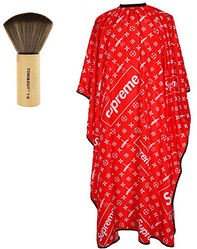 Retro Adulto Parrucchiere Mantelle Parrucchiera Mantellina Barbiere Mantella Salone Taglio Capo uomo Impermeabile Grembiule Barba Pennelli Collo Capelli Colore Tinta Styling Strumento Kit,160*140CM,A