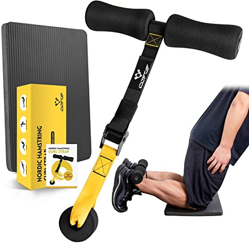 Nordic Hamstring Curl Strap, Nordic Curl Holds 420 LB for Hamstring Curls