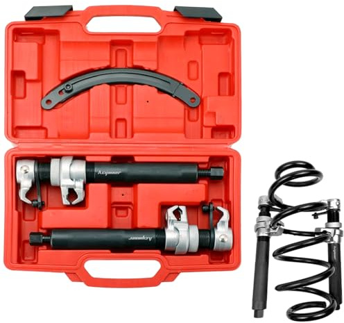 Acymner Coil Spring Compressor Tool | Heavy Duty Build, Ultra-Rugged Strut Spring Compressor,Strong and Durable ATV Spring Compressor Tool with Safety Guard,2200lb Capacity 11in Jaw Opening
