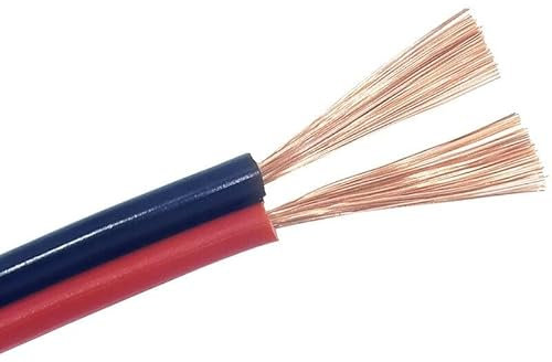 Paralleldrähte 2M 2-adrig 0,3 mm-4,0 mm Elektrischer Draht Reines Kupfer Isoliertes PVC-Verlängerungs-LED-Streifenkabel Roter schwarzer Draht (Color : 13AWG 2.5MM, Size : 2 Cores 2meter)