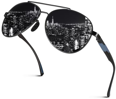 GQUEEN Polarisiert Piloten Sonnenbrille Herren Damen Pilotenbrille UV400