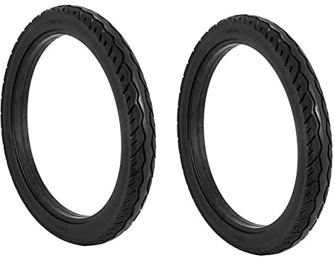 Trooth 2 STÜCKE 16 16 X 1,75 Fahrrad Vollgummireifen Fahrrad Fahrradreifen Standby Gummi Antirutschreifen Fahrradreifen Schwarz