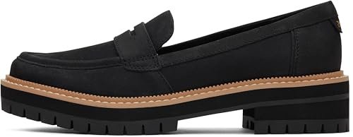 Toms CARA Womens Loafers & Moccasins, Black, 5.5