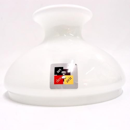 Petroleumlampenschirm 130 198 186 mm 1x Glas weiß Vestaschirm Ersatzglas Öllampe