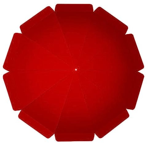 Sonnenschirm-Ersatztuch 2,2m, 2,40m, 2,6m, 2,8m, 3,0m, 3,2m, 8 Rippen Ersatz-Sonnenschirm-Stoffbezug-Bespannung 3,40m, 3,6m, 10 Rippen Pavillondach Für Garten, Hof, Terrasse(Color:Red,Size:3.2m (rib l