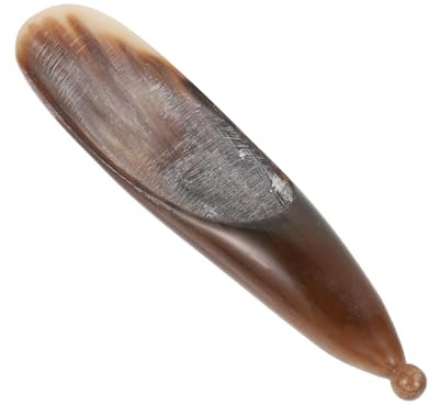 GLEAVI Ox Horn Gua Sha Stab aus Büffelhorn für Gesicht und Körper mit Dicker Schabefläche zur Muskelentspannung und Hautpflege Beim Massageeinsatz