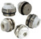 NOVANETUS Lot de 10 valves de purge de radiateur 1/2 en laiton nickelé avec tête rotative en plastique