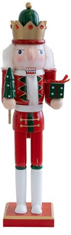 GMBYLBY Weihnachtsdekorationen Nussknacker Ornament Holz Walnussknacker Soldat Heimdekoration