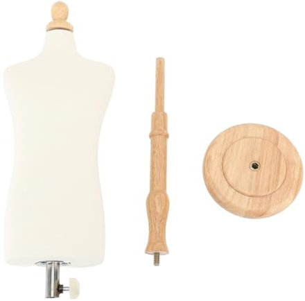 Männlicher Schaufensterpuppen-Torso, Nähpuppe für Schneiderpuppen, männlicher Körper-Schneider mit Ständer für Lehrmannequin-Torso, fixierbares, Elegantes, vielseitiges